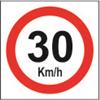 تابلوی "حداکثر سرعت 30 کیلومتر در ساعت" قطر 45 ورق گالوانیزه